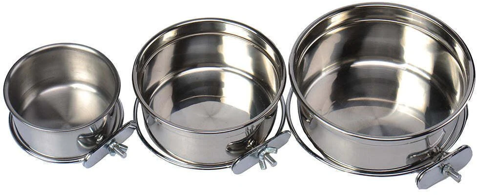 Show Tech Parodų technologijos plieno dubenėlis – talpa 2,5 L, saugi rankena, patvarus šėrimo sprendimas