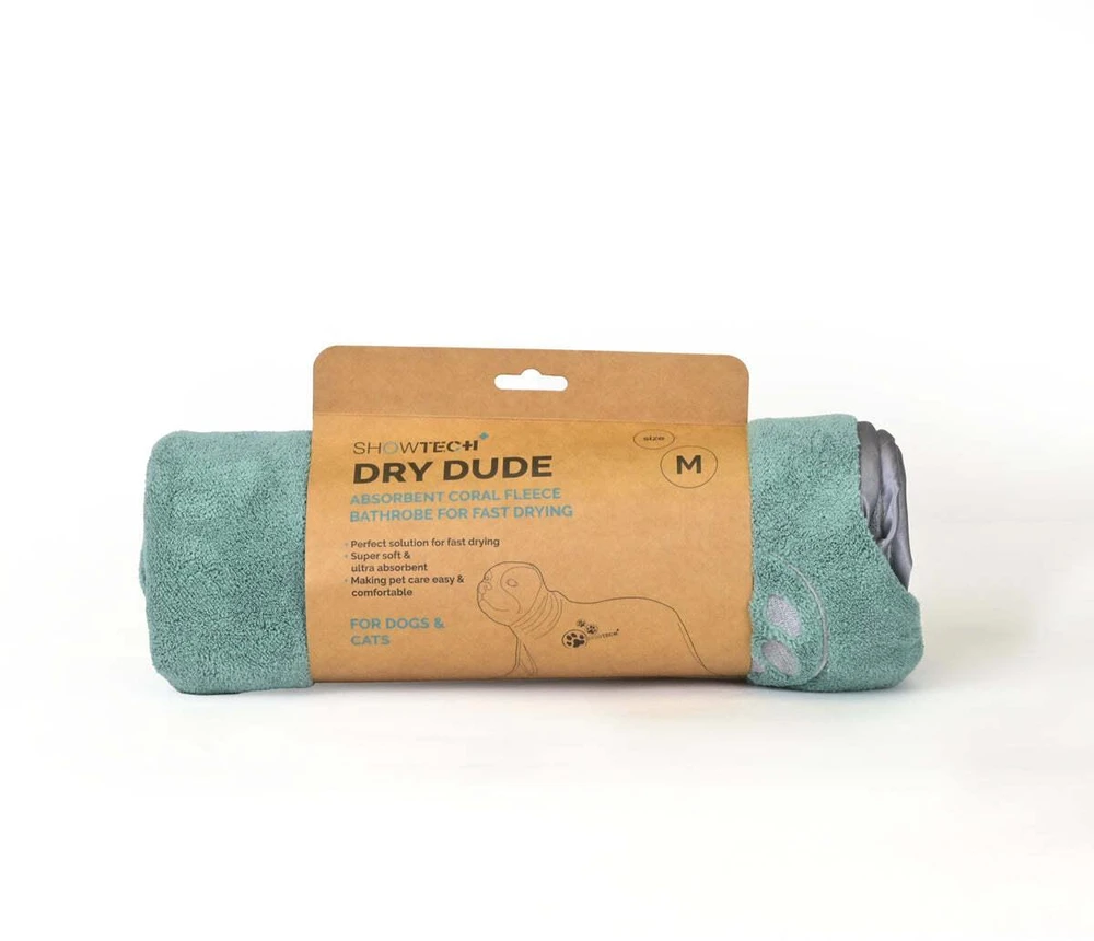 Show Tech Quick-Dry Dude Desert Sage Greito džiūvimo mikropluošto chalato rankšluostis, didelis, žalias