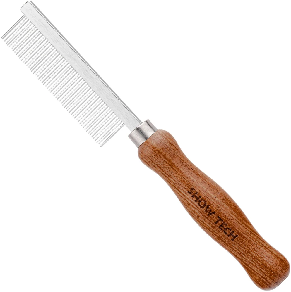 Show Tech Rožmedžio rankenos šukos Smulkios 18cm – Tiksli priežiūros priemonė su tankiais dantukais