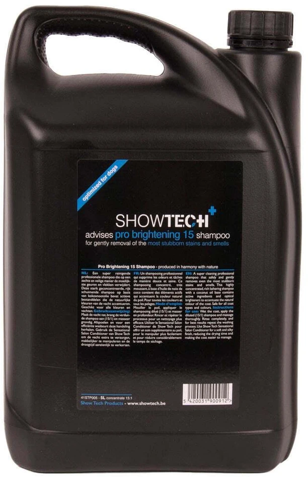 Show Tech+ Brightening spalvą ryškinantis šampūnas, 5 l