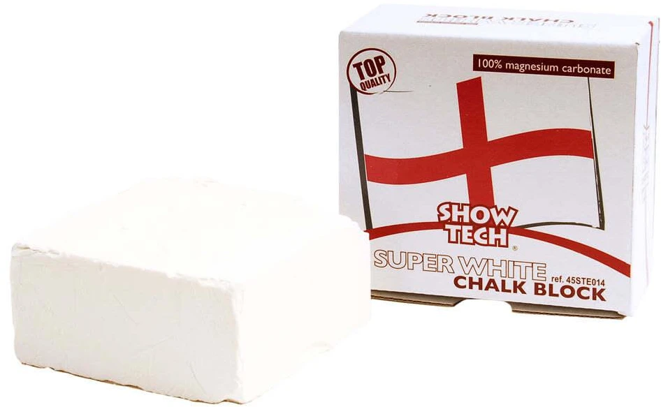 Show Tech Super Grip kreidos blokelis 55g – balinantys priežiūros kreidos, pagerintas sukibimas ir skaistinantis poveikis