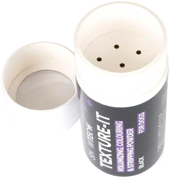 Show Tech+ Texture-It Juodas Grooming Powder 30g – Formuojanti priemonė tamsiam kailiui apimčiai suteikti