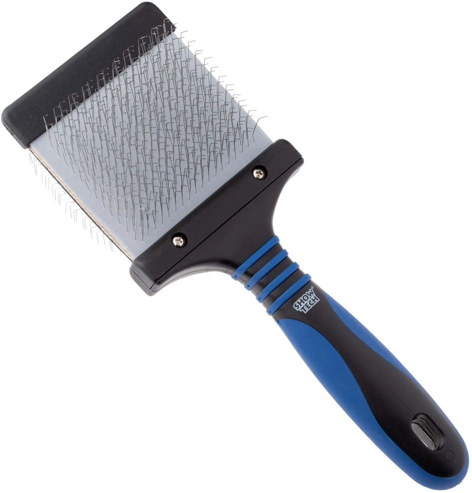 Show Tech Twin Flex Slicker Detangling Large – Lanksva dvipusė galvutė, ergonomiška rankena