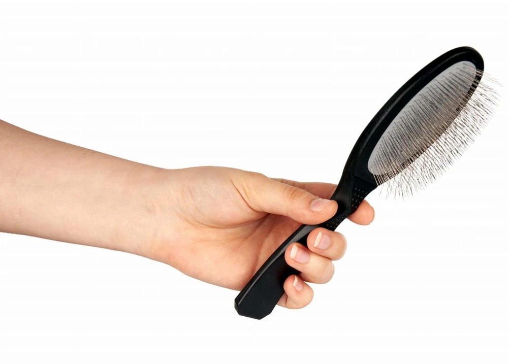 Show Tech „Ultra-Pro Side Soft Slicker“ šepetys 22 mm – Kairiarankiams, švelnus pudelio šepetys, mažas dydis