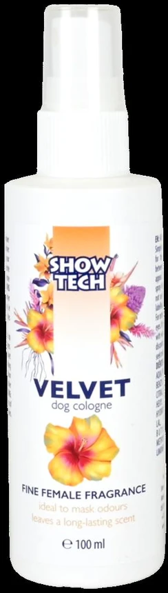 Show Tech Velvet šunų kvepalai – saldus gėlių aromatas su rožių ir prieskonių natomis, 100 ml