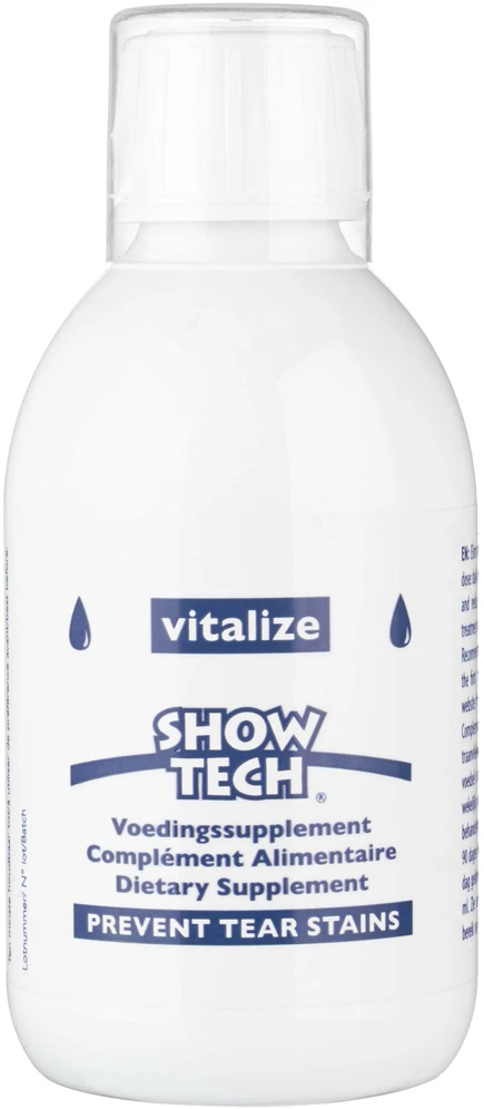 Show Tech Vitalize Ašarų dėmių valiklis 250 ml – Natūralus dietinis papildas, dėmes mažinanti formulė
