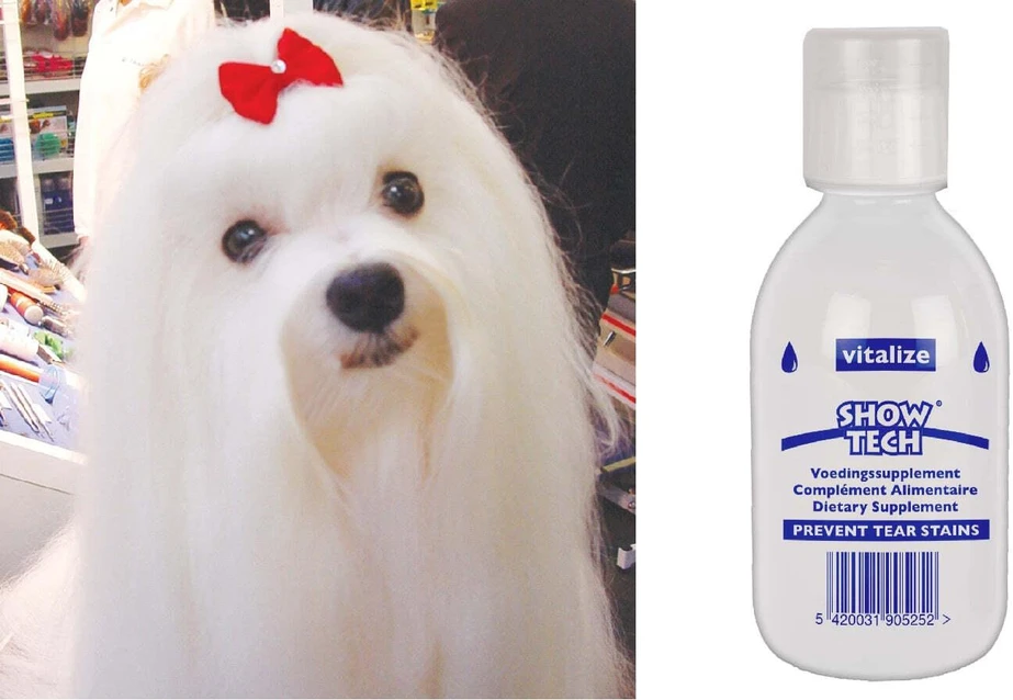 Show Tech Vitalize Ašarų dėmių valiklis 250 ml – Natūralus dietinis papildas, dėmes mažinanti formulė