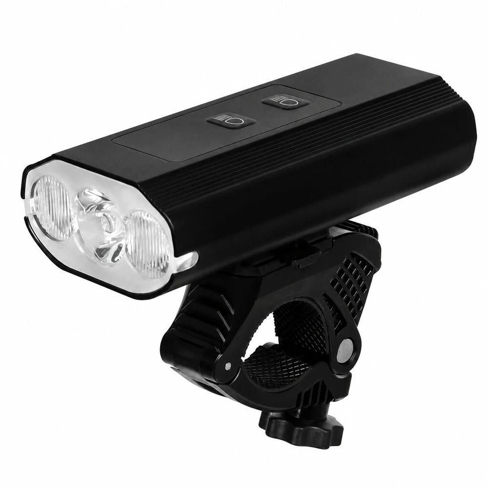 1300 lm LED dviračio žibintas su USB-C ir IP65 atsparumu vandeniui