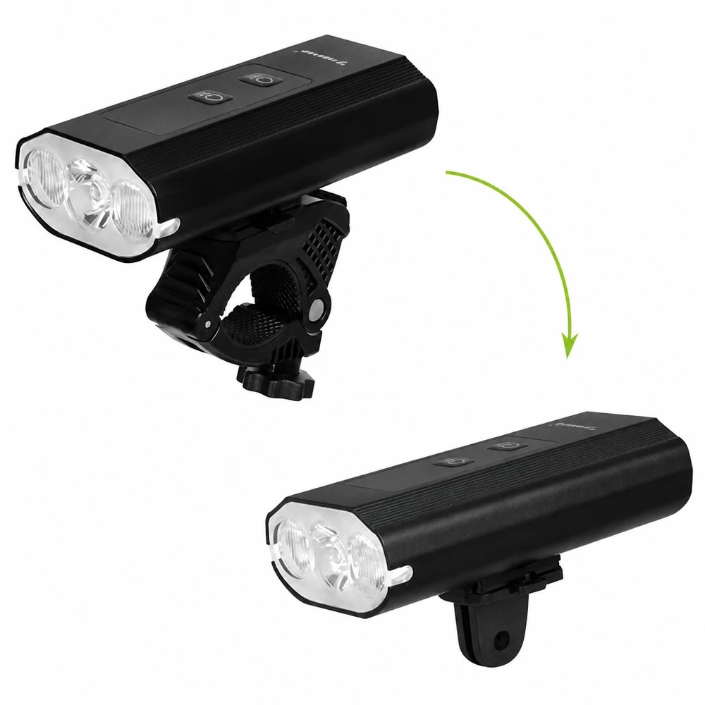 1300 lm LED dviračio žibintas su USB-C ir IP65 atsparumu vandeniui