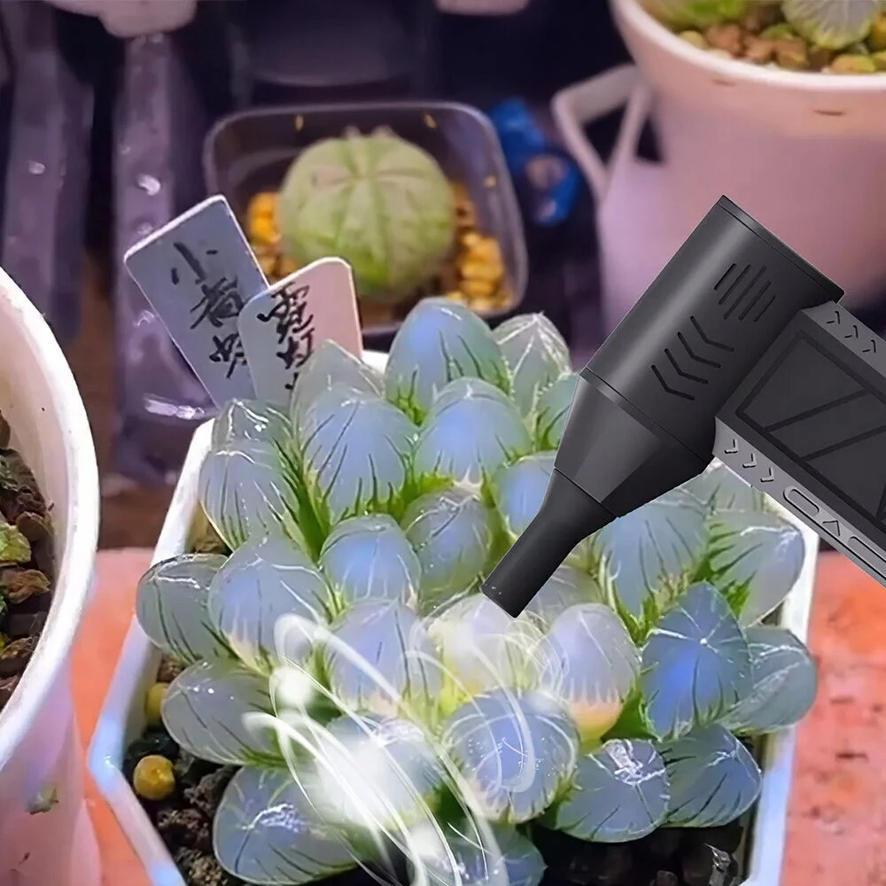 Akumuliatorinis mini pūstuvas Turbo Jetfan su LED apšvietimu