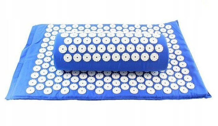 Akupresūros kilimėlis su pagalvėle SIX7FIT 60x40 cm, mėlynas Airi