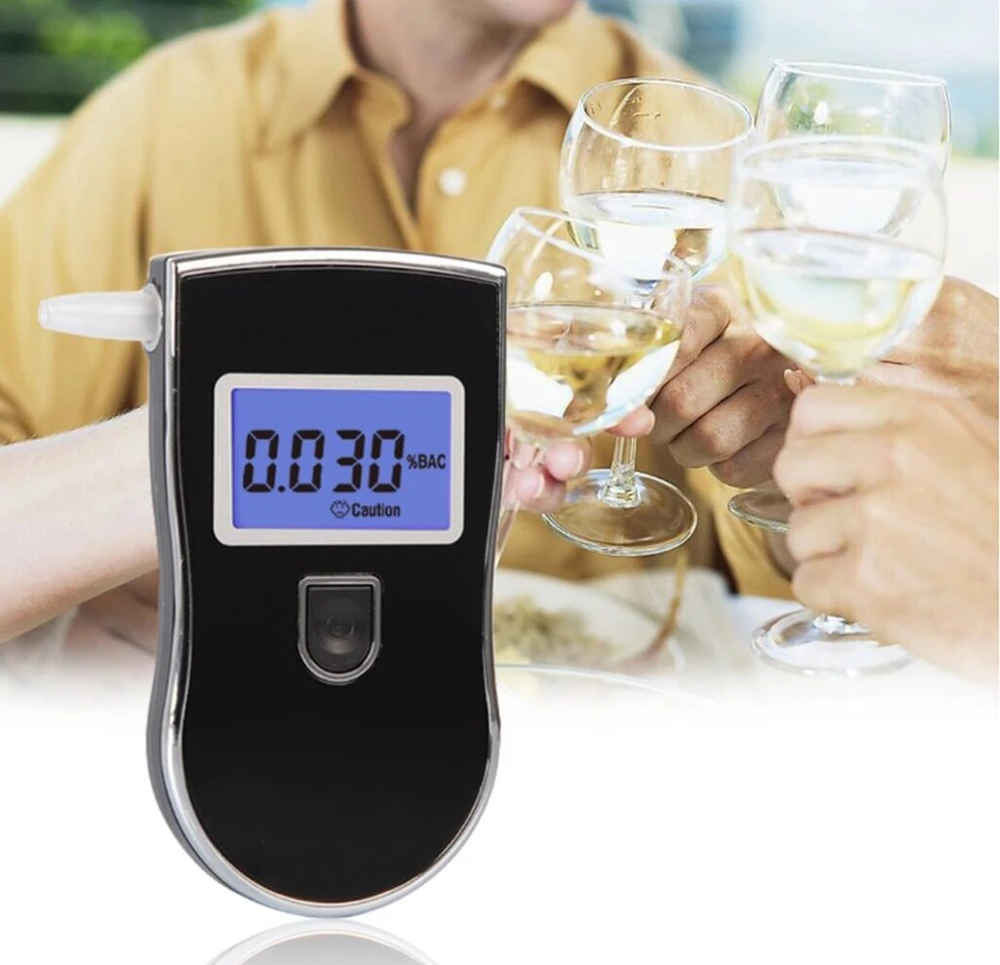 Zenwire Alkotesteris AT-818 su skaitmeniniu LCD ekranu + 5x kandikliai + dėklas