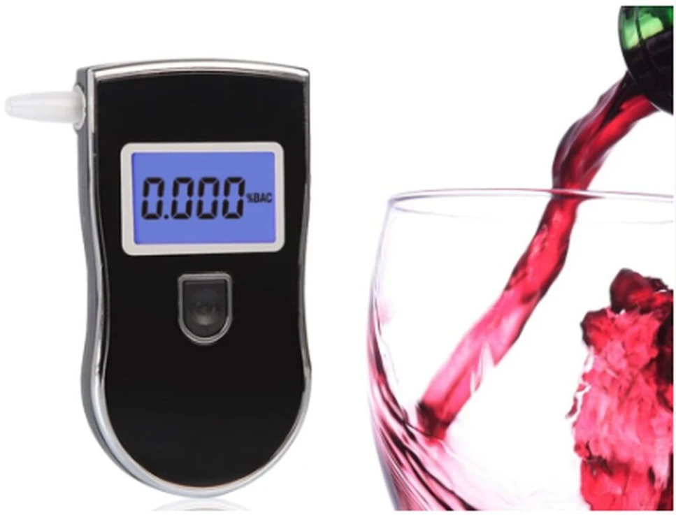 Zenwire Alkotesteris AT-818 su skaitmeniniu LCD ekranu + 5x kandikliai + dėklas