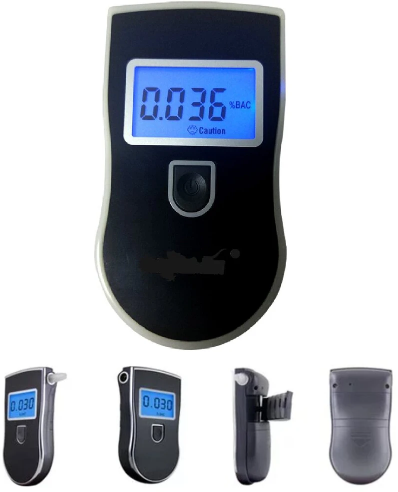 Zenwire Alkotesteris AT-818 su skaitmeniniu LCD ekranu + 5x kandikliai + dėklas