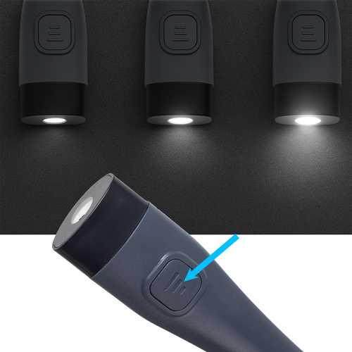 Ant kaklo uždedama LED lempa skaitymui, įkraunama USB-C