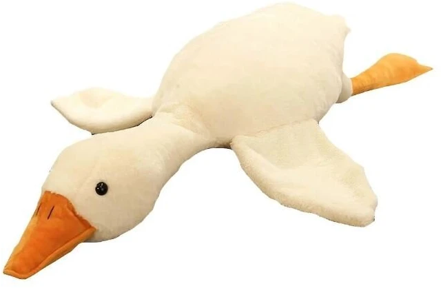 Pliušinis minkšas žaislas-pagalvė Žąsis, 50 cm