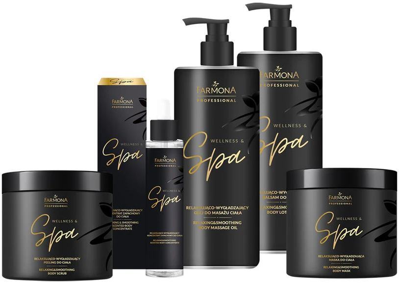 Atpalaiduojamasis ir glotninamasis kūno masažo aliejus FARMONA Wellness &amp; Spa, 500 ml
