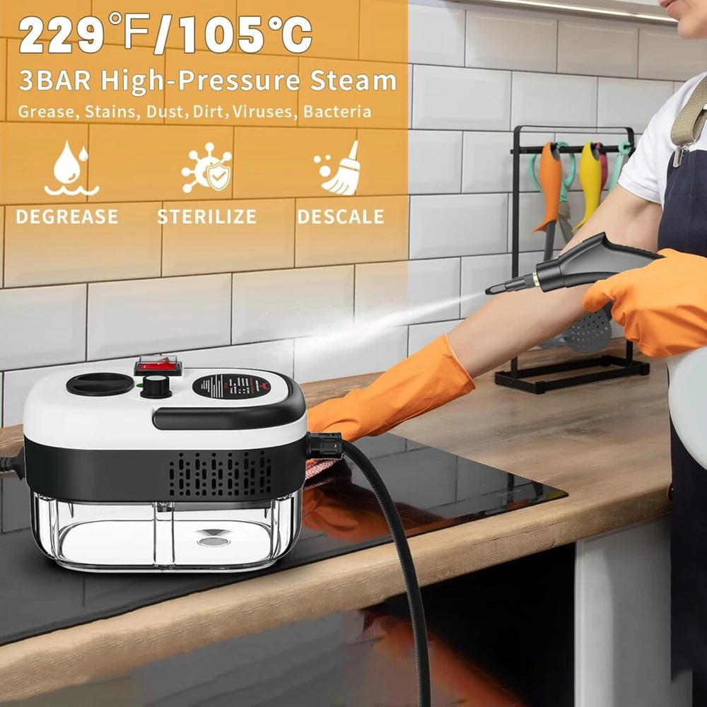 Aukštos temperatūros garų valytuvas 2500 W