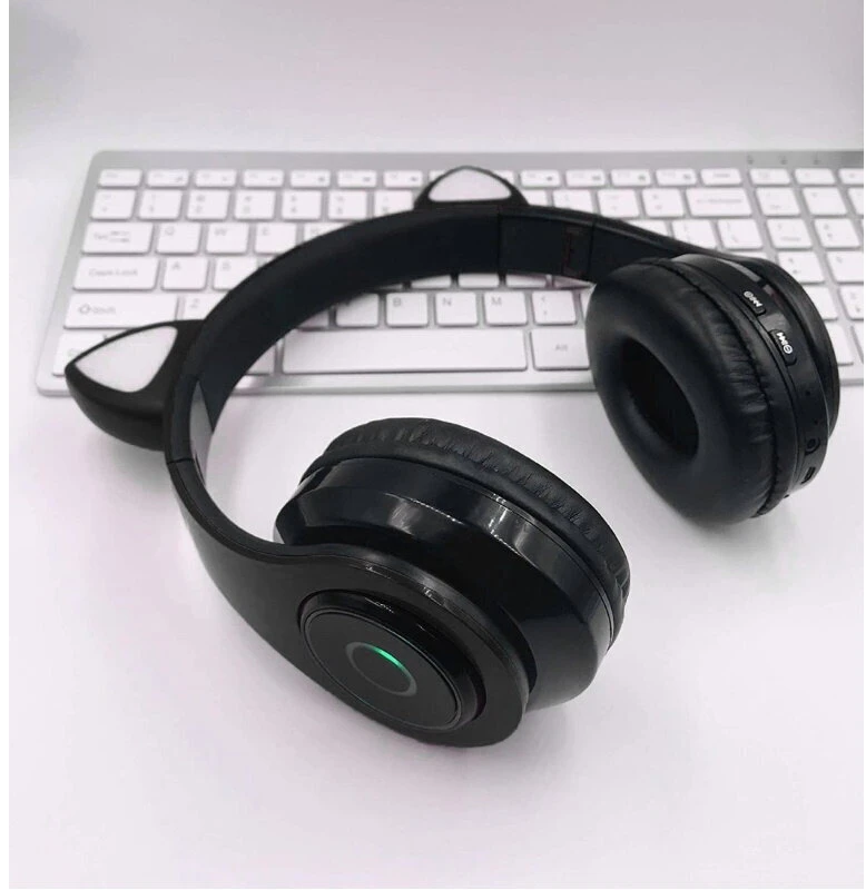 Ausinės Bemi B39 Trokšņu izolējošas bērnu Bluetooth Bezvadu Stereo Austiņas ar FM Radio / MP3 Mico SD ir Zvana funkciju Melnas