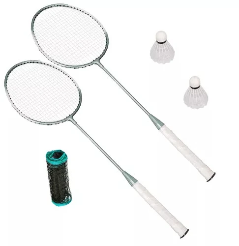 Badmintono rinkinys 4in1 su lagaminu, raketėmis ir tinklu