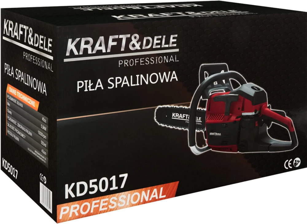 Kraft &amp; Dele Benzininis grandininis pjūklas Kraft & Dele KD5017, 5.9 Ag, 45 cm