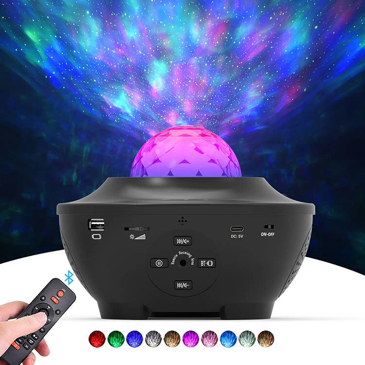 LED naktinė lemputė, spalva: juoda