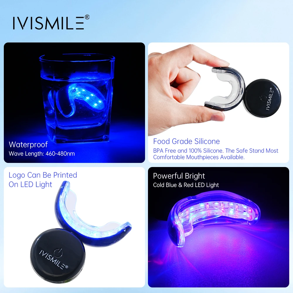 Dantų balinimo rinkinys su Led šviesomis