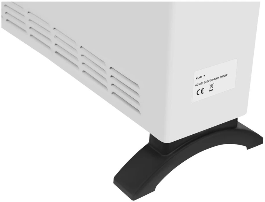 Konvektorinis šildytuvas KRAFT&amp;DELE KD6517, 2000 W, su termostatu, spalva: balta