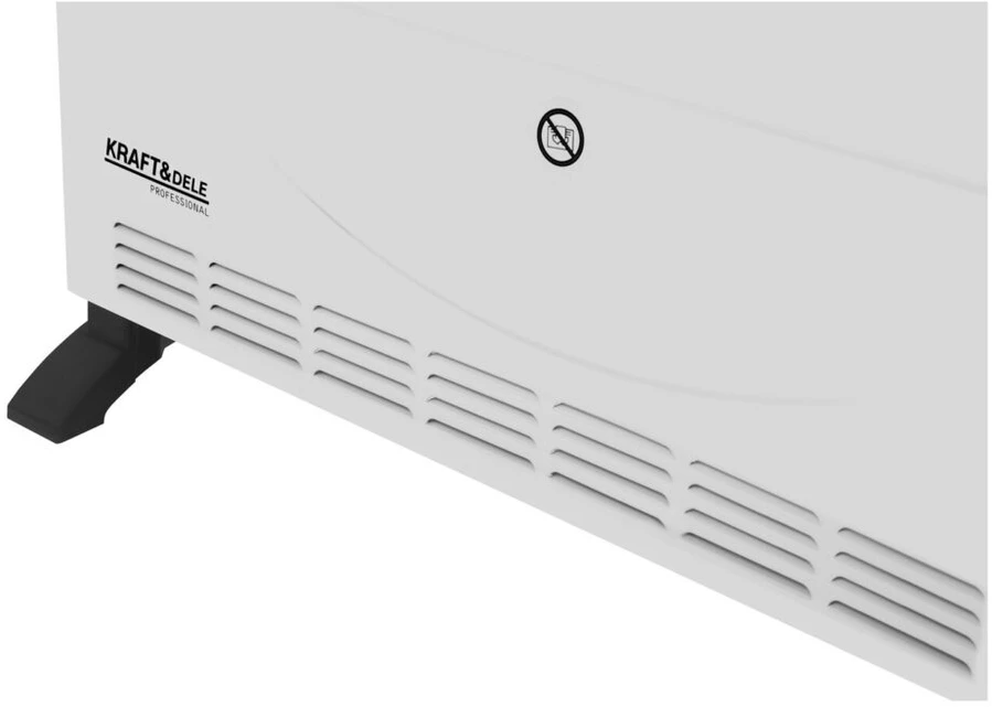 Konvektorinis šildytuvas KRAFT&amp;DELE KD6517, 2000 W, su termostatu, spalva: balta