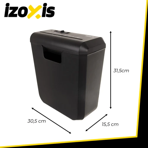 Dokumentų smulkintuvas, juodas, 10 l