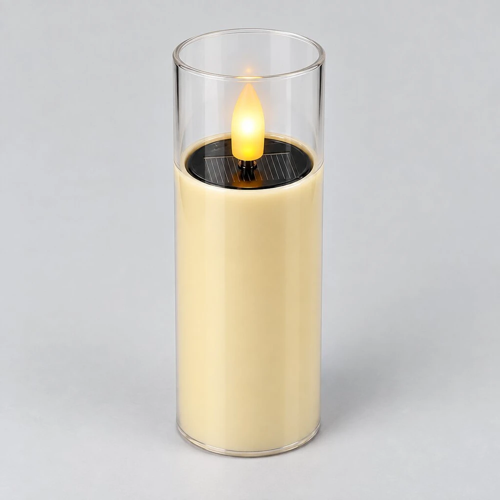 Saulės energija maitinama LED žvakė 10761, 15 cm