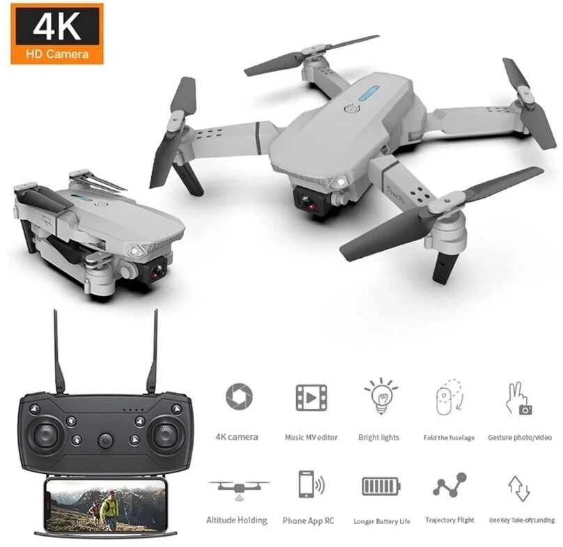 Dronas 4K HD E88 PRO Wifi