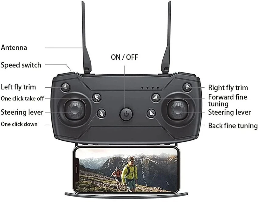 Dronas 4K HD E88 PRO Wifi