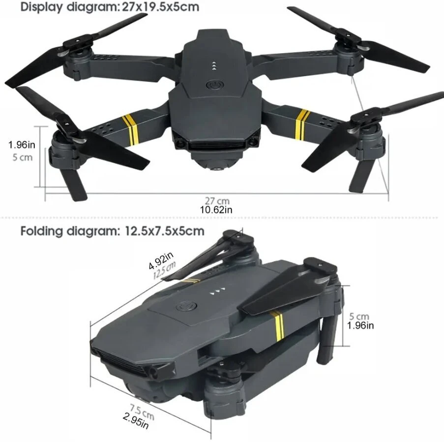Dronas su kamera 4K WiFi
