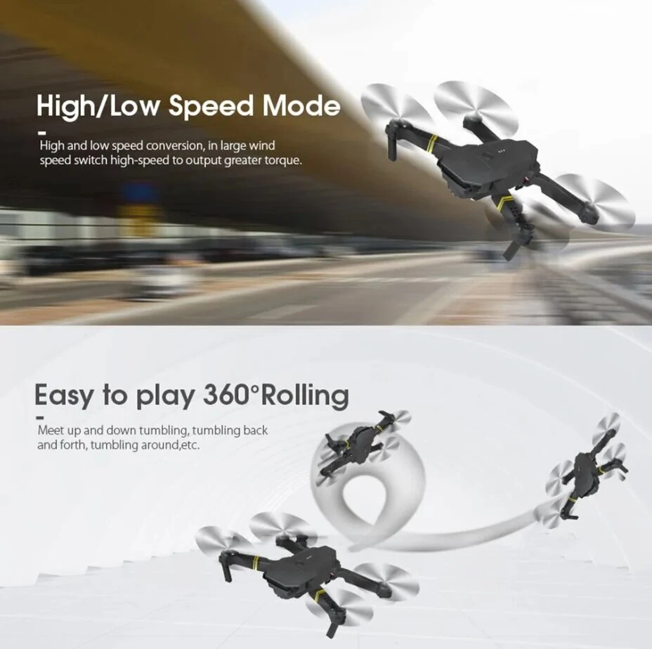 Dronas su kamera 4K WiFi