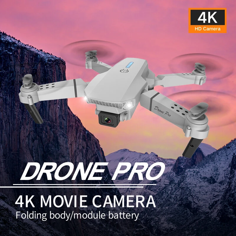 Dronas su kamera E88 Pro 4k HD