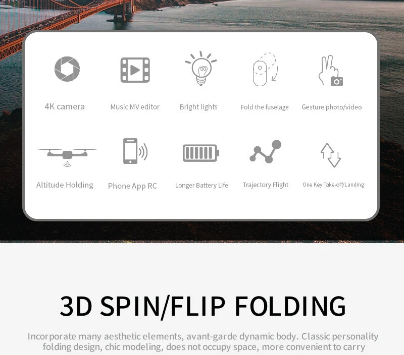 Dronas su kamera E88 Pro 4k HD