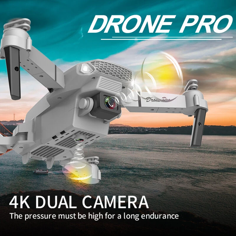 Dronas su kamera E88 Pro 4k HD