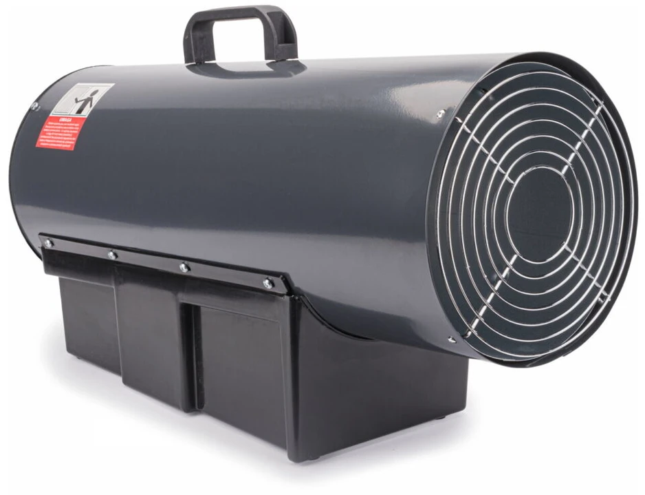 Dujinis šildytuvas su termostatu ir LCD ekranu 65 kW, Powermat PM-NAG-65GLN, 65000 W, spalva: pilka