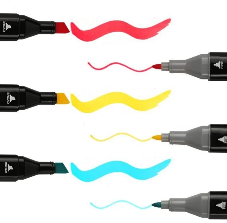 Dvipusiai markeriai-flomasteriai Transparent Pro, 168 vnt