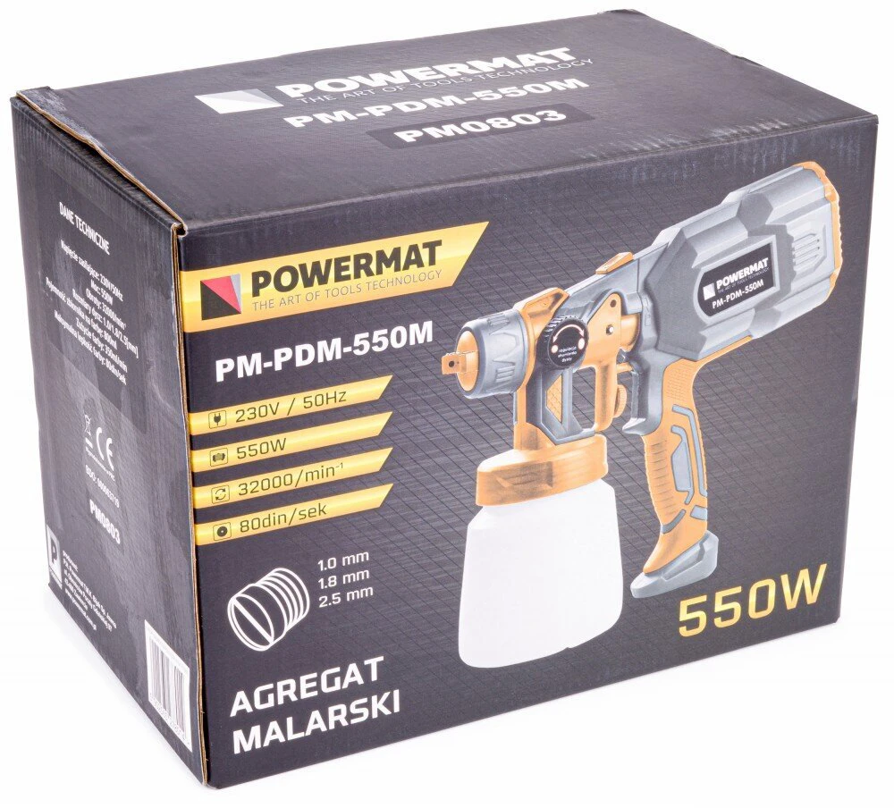Elektrinis dažų purkštuvas PowerMat 550W