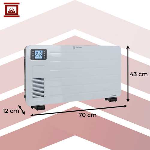 Elektrinis konvektorinis šildytuvas radiatorius, 2300 W, baltas 26402
