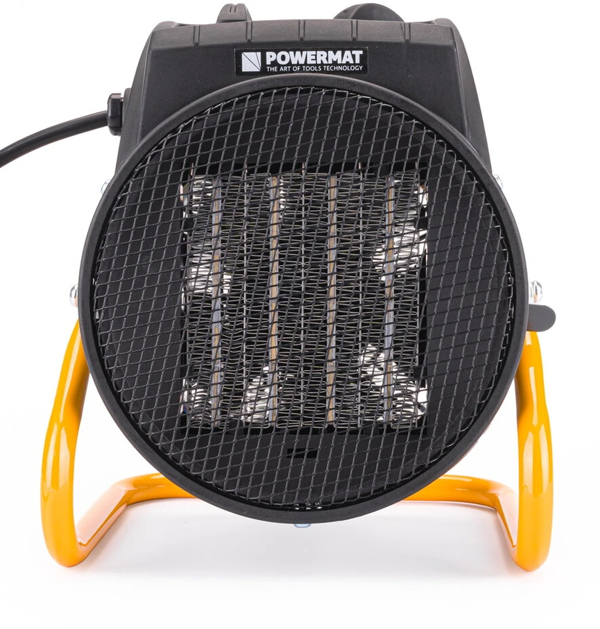 Elektrinis šildytuvas 2,5 kW, Powermat PM-NAG-2.5EN, spalva: juoda/geltona