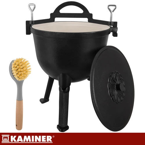 Emaliuotas ketaus katilas 10l