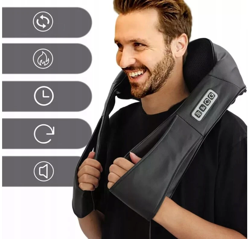 Elektrinis masažuoklis Fascialinis masažuoklis HP-GS A3 Vibro kaklo masažuoklis Shiatsu Pro 24W