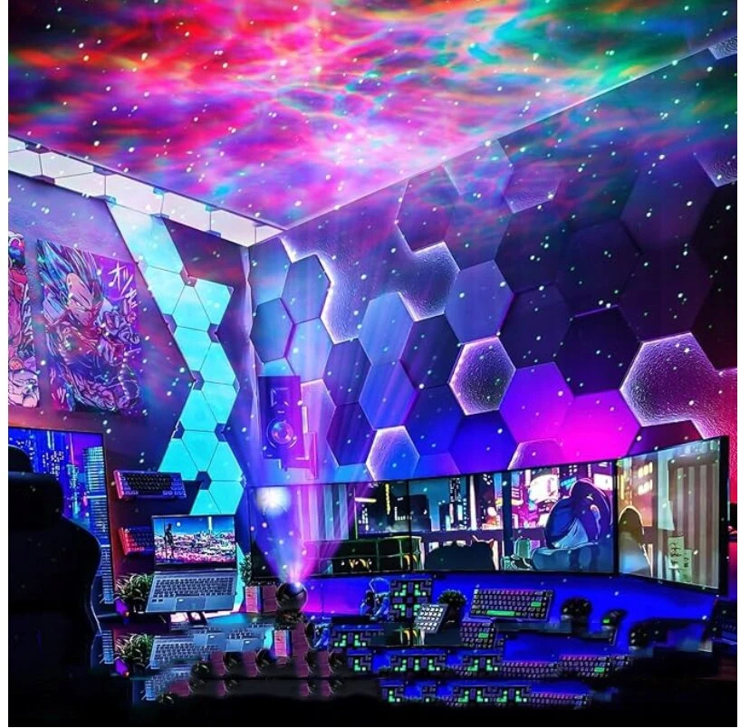 Projektorius šviestuvas Astronautas, juodas