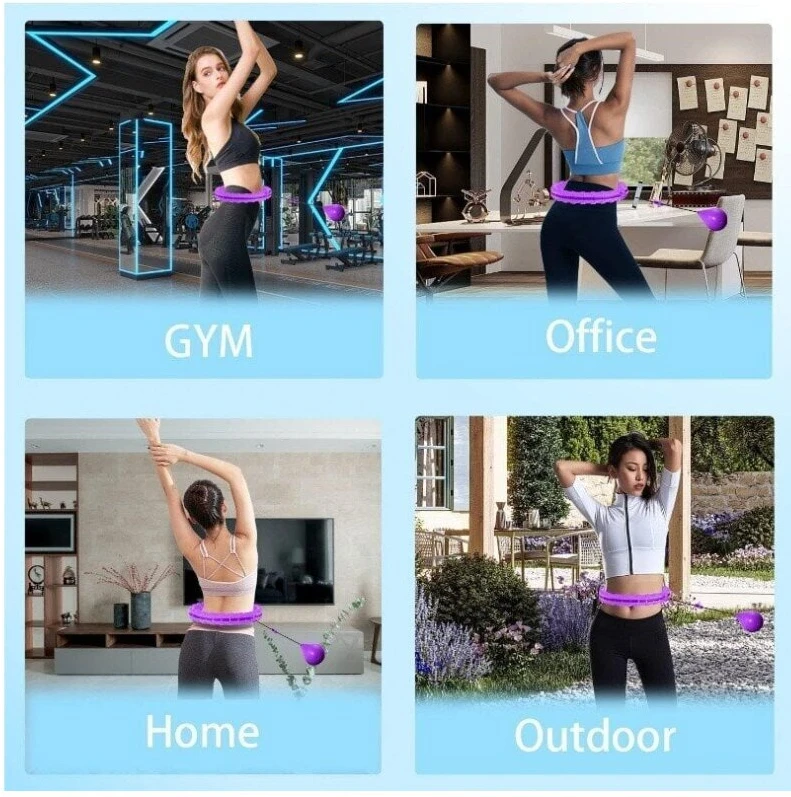 Gimnastikos lankas Hula Hoop, 140 cm, violetinis