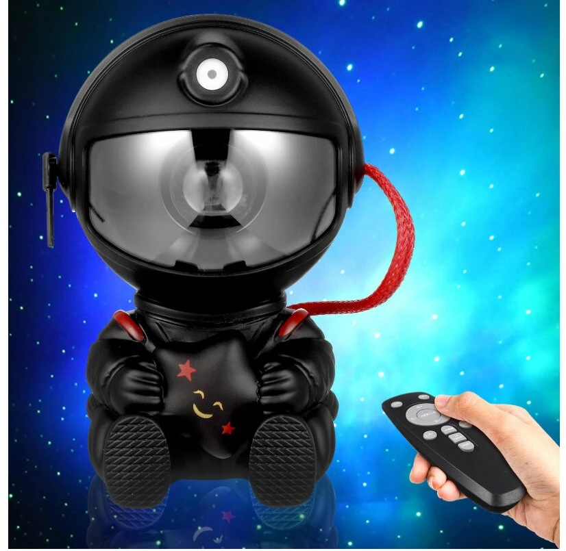 Projektorius šviestuvas Astronautas, juodas