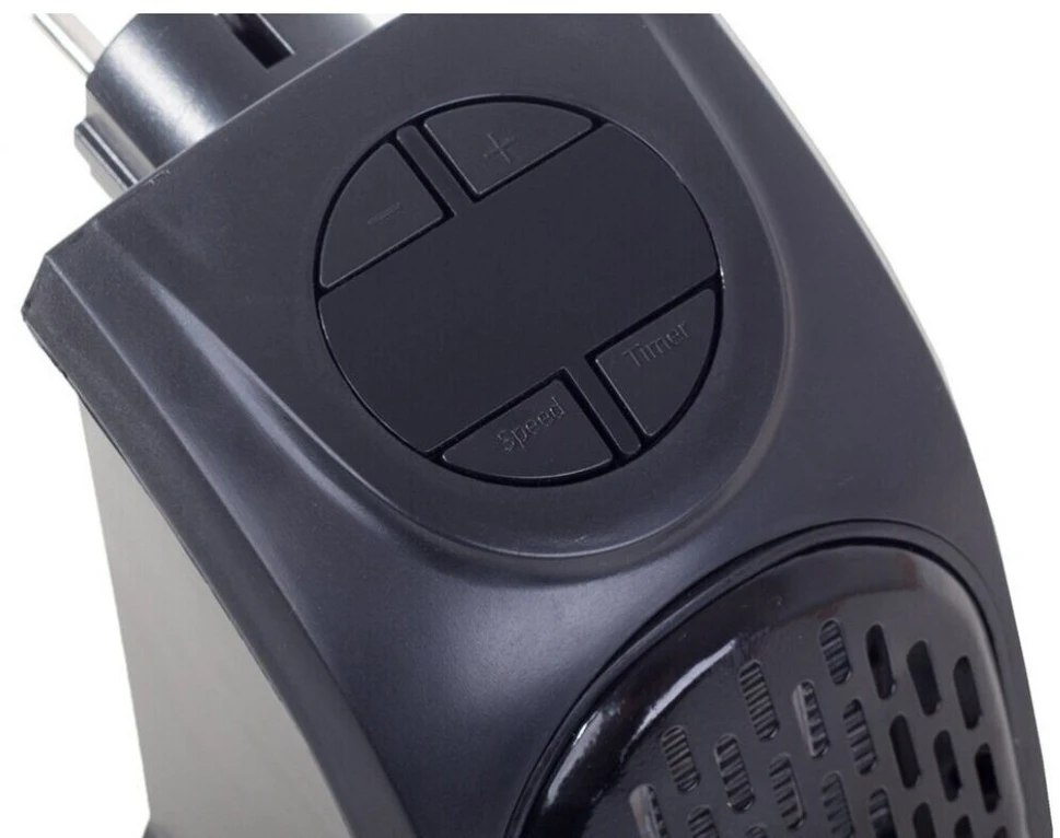 Mini elektrinis šildytuvas, 400 W, spalva: juoda