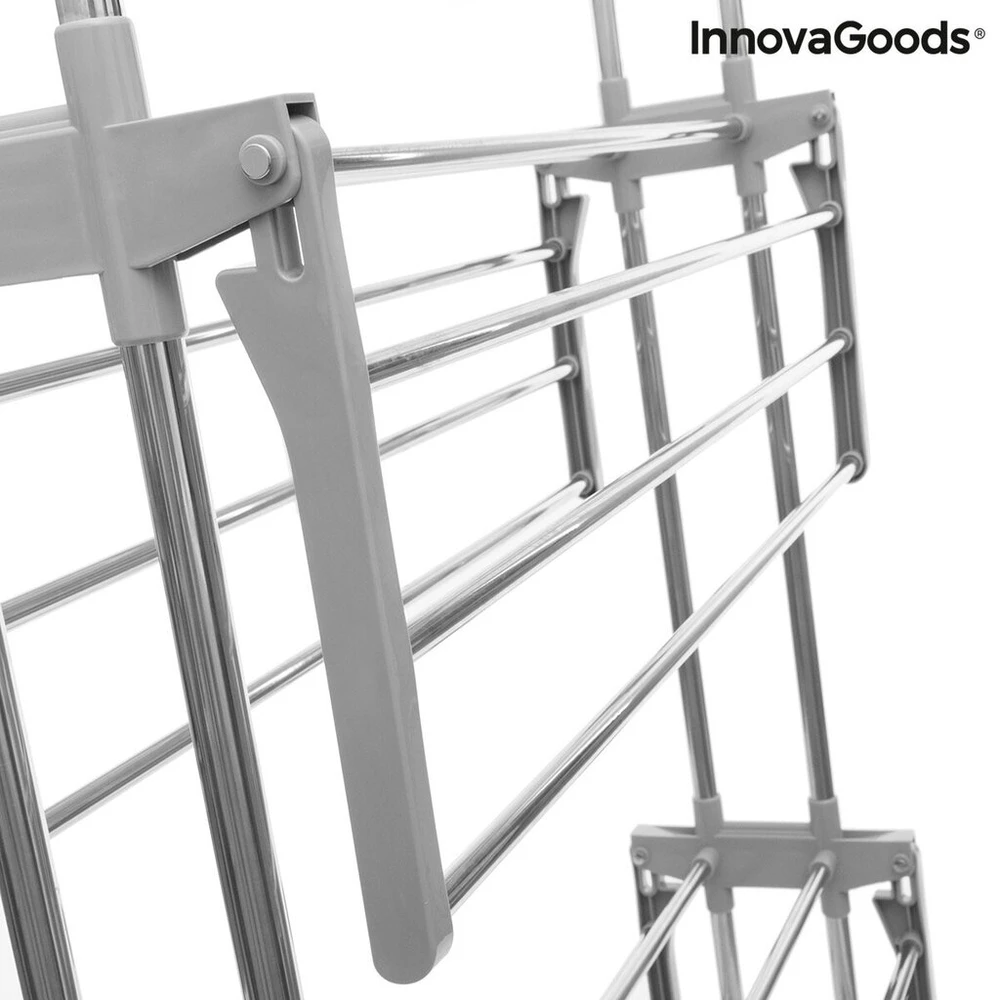 Sulankstoma vertikali drabužių džiovyklė su ratukais Folver InnovaGoods 24